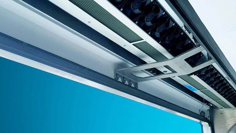 air curtain blueseal brightec in vehicle