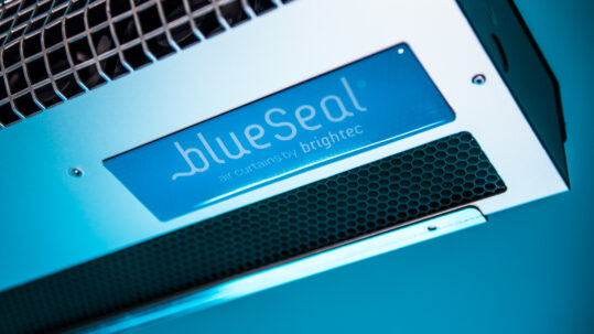 blueseal air curtain for refrigerated vehicles label