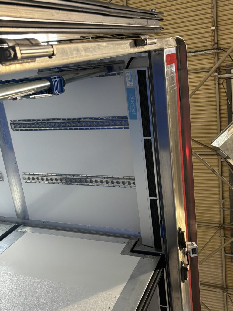 blueseal air curtain on gray and adams rigid