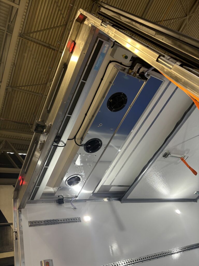 blueseal air curtain on gray and adams rigid